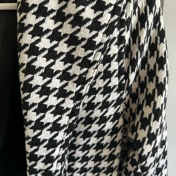 NEW Jou Jou Houndstooth Coat Black White Belted Juniors L / XL - Picture 4 of 14